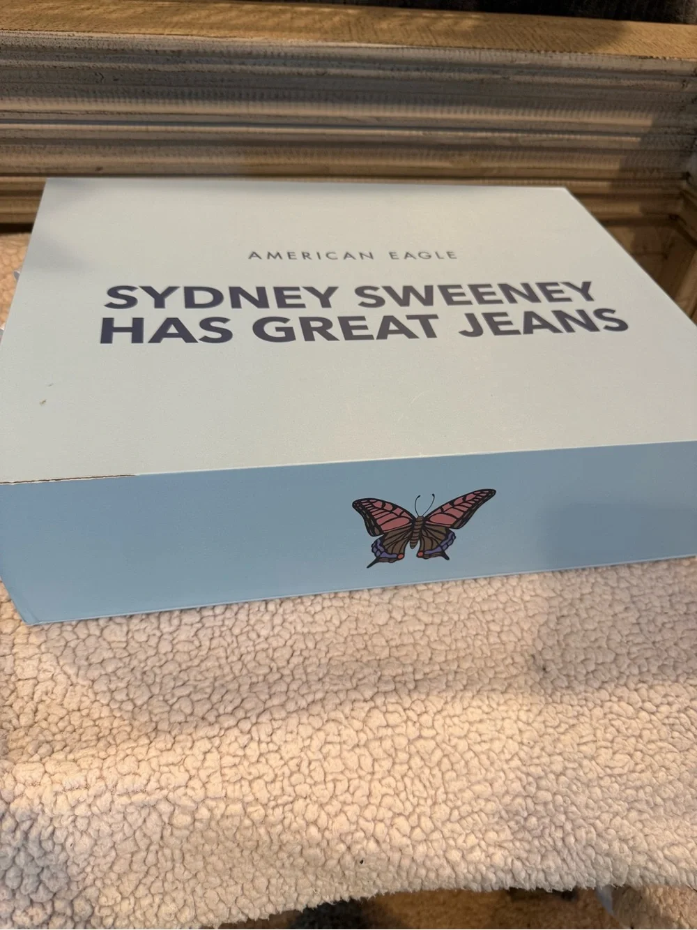 Sydney Sweeney, American Eagle gift box with audio! See video on slide!